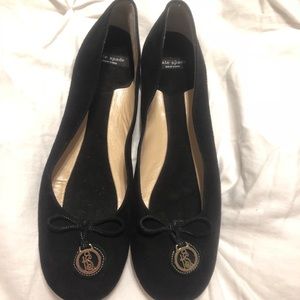 Black Kate Spade Suede flats